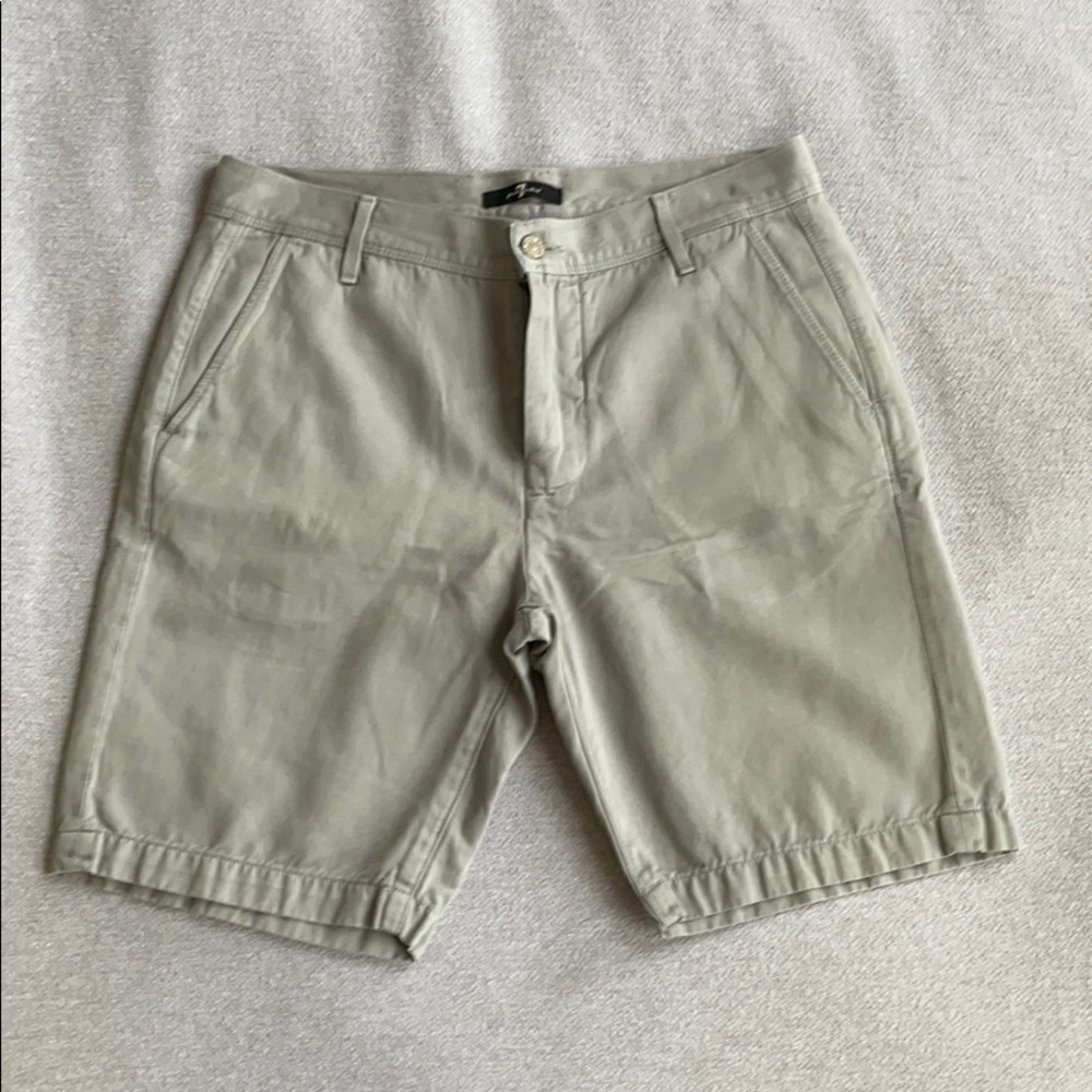 7 For All Mankind Linen Blend Shorts
